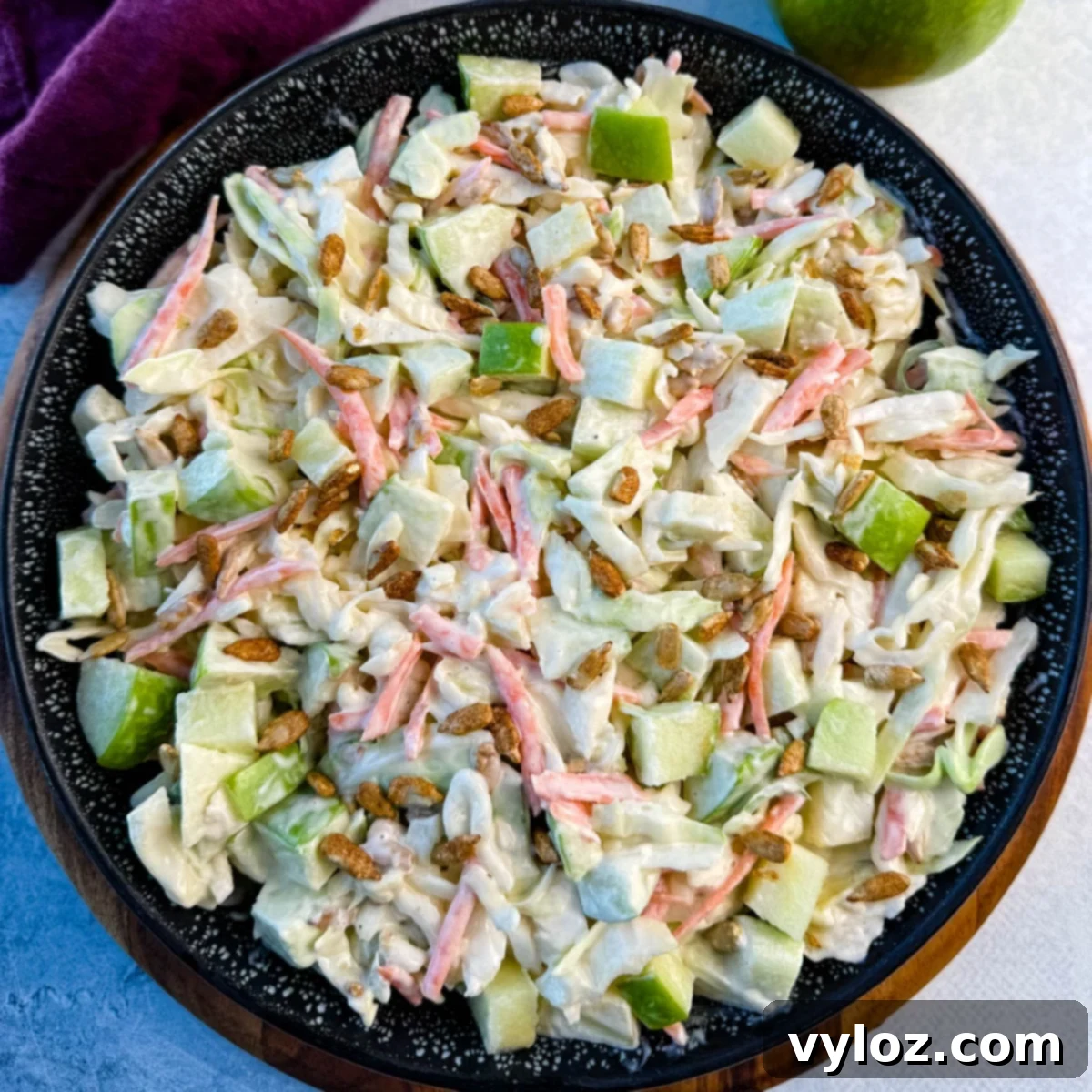 Creamy Crunchy Coleslaw with Apples