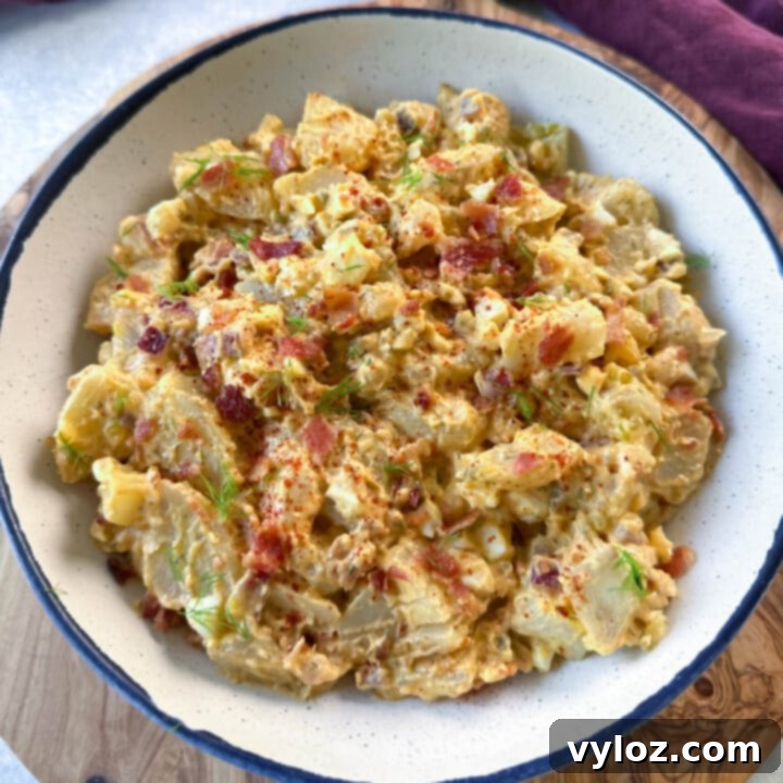 Potato Salad with Bacon for BBQ