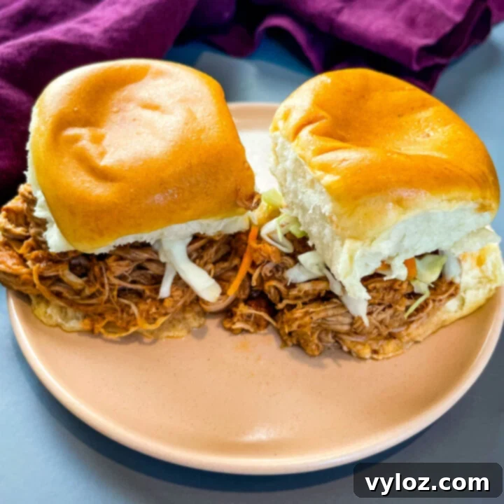 Hawaiian Pulled Pork Sliders with Coleslaw