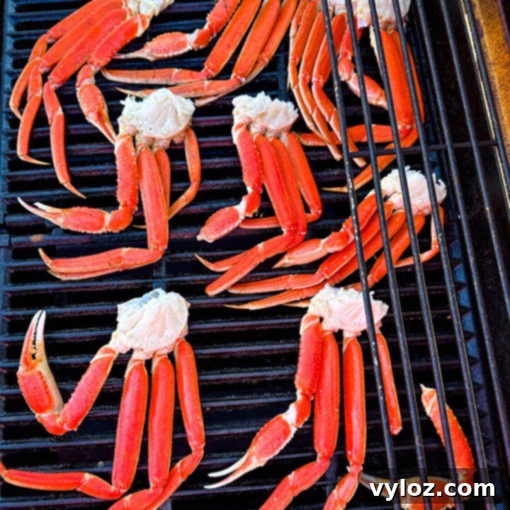 Grilled Snow Crab Legs with Garlic Butter