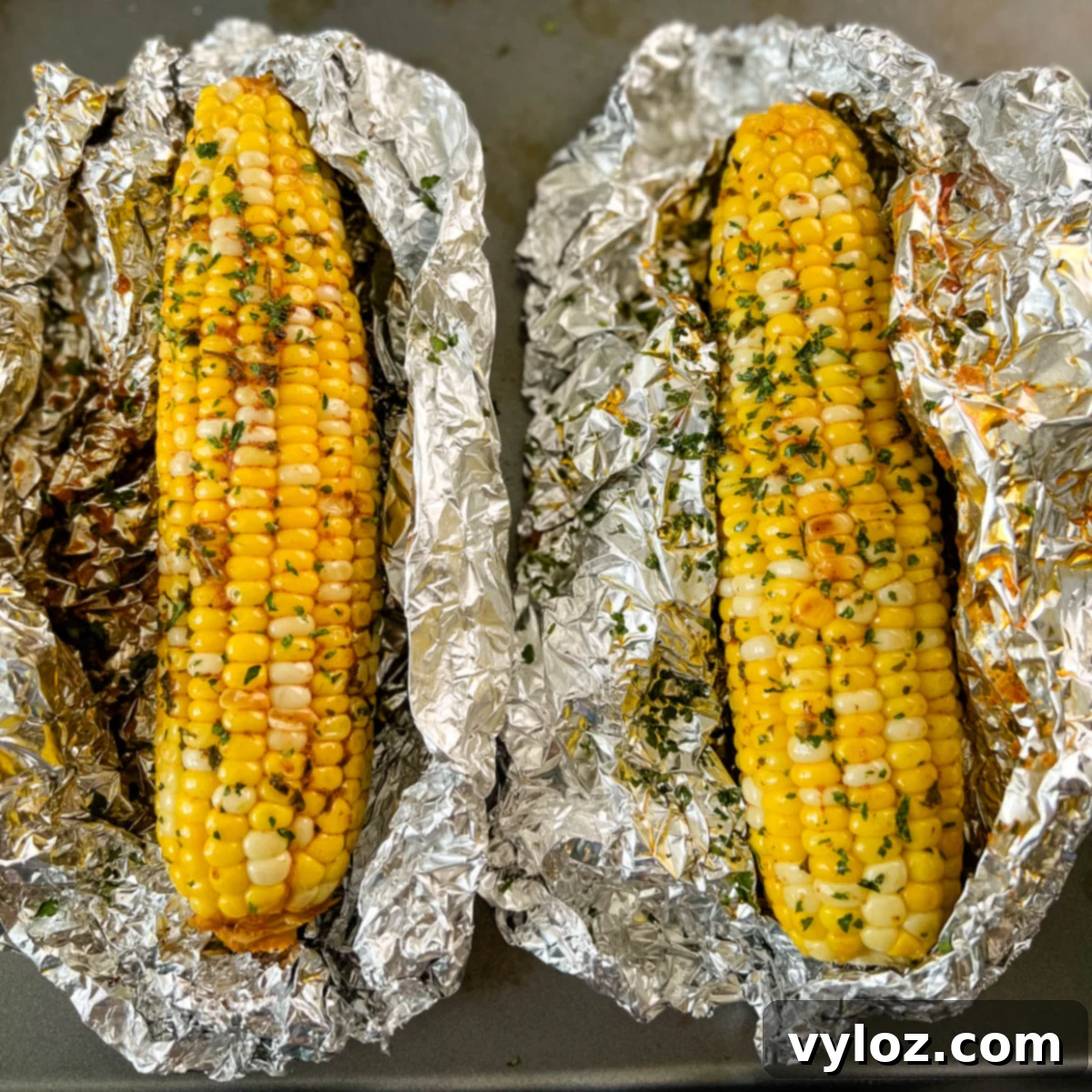 Oven Baked Corn on the Cob