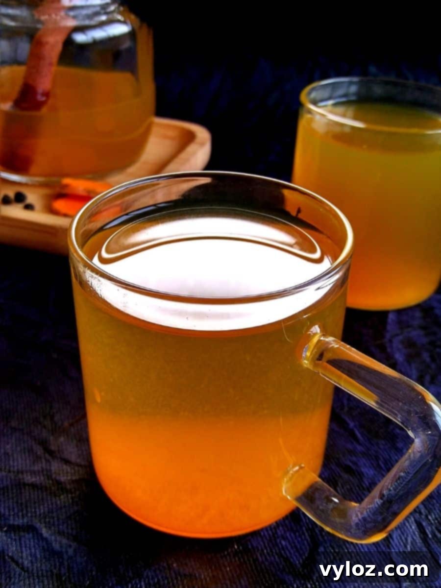 Immune-Boosting Turmeric Tea Recipe with Fresh Turmeric Root