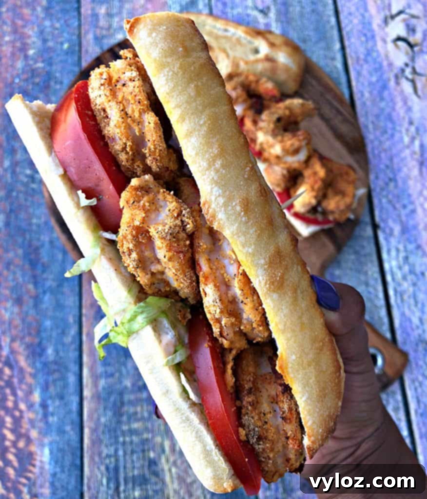 Effortless Shrimp Po' Boy Sandwiches 7 Air Fryer Fried Louisiana Shrimp Po Boy with Remoulade Sauce