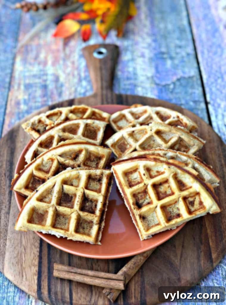 Easy Low-Carb Gluten-Free Cinnamon Roll Protein Waffles