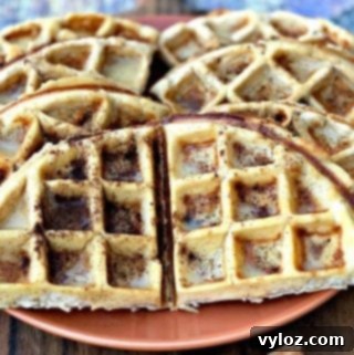 Easy Low-Carb Gluten-Free Cinnamon Roll Protein Waffles