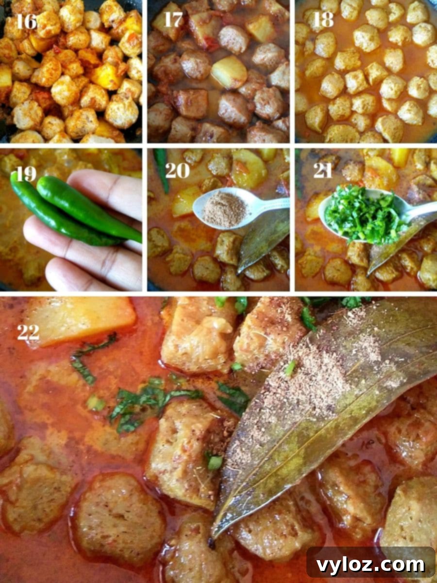 Simple Soya Chunks Curry Recipe - Ready Dish