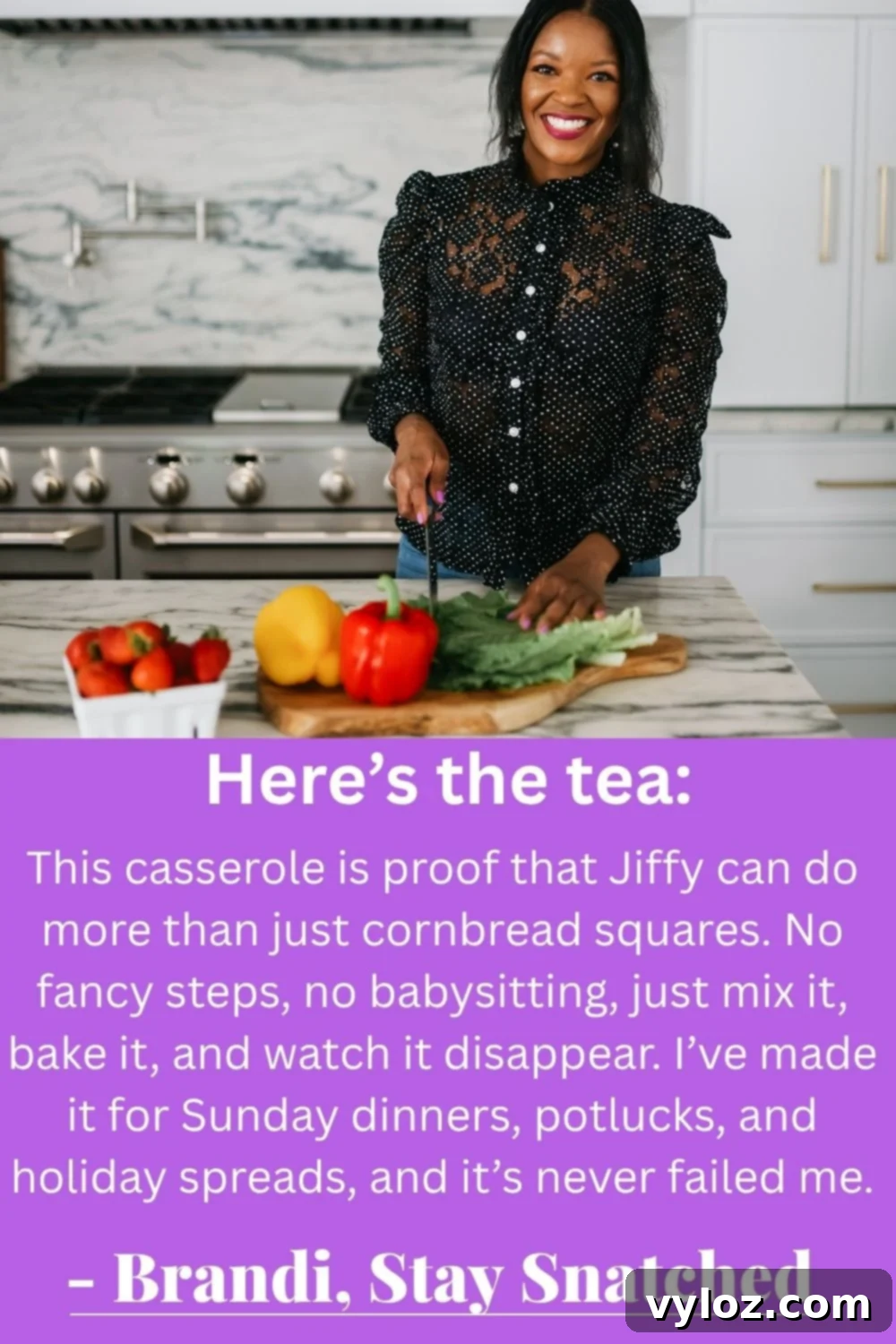 Helpful tips for making Jiffy corn casserole, including ingredient suggestions and cooking notes.