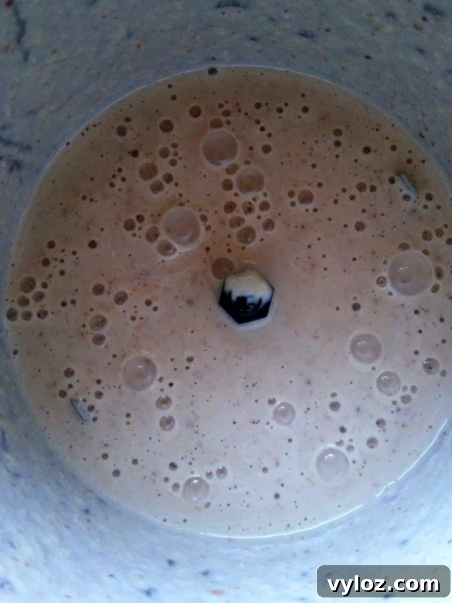 Preparing the Oats Banana Smoothie