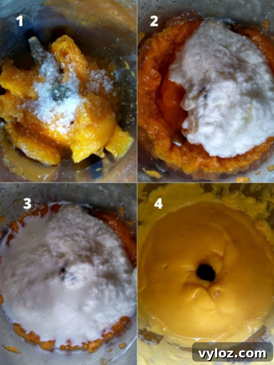 Easy Fresh Mango Lassi Step by Step 3 Making Of Mango Lassi Recipe