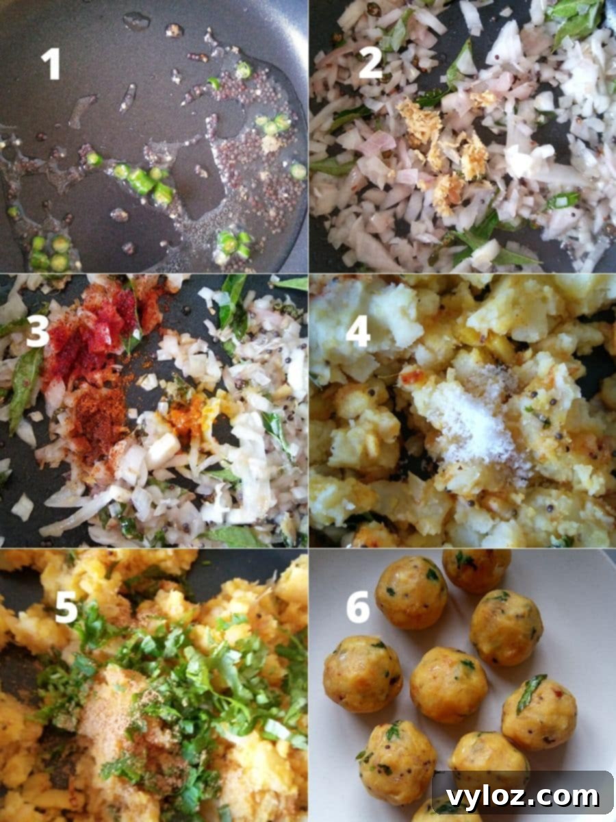 Preparing the Flavorful Aloo Bonda Stuffing