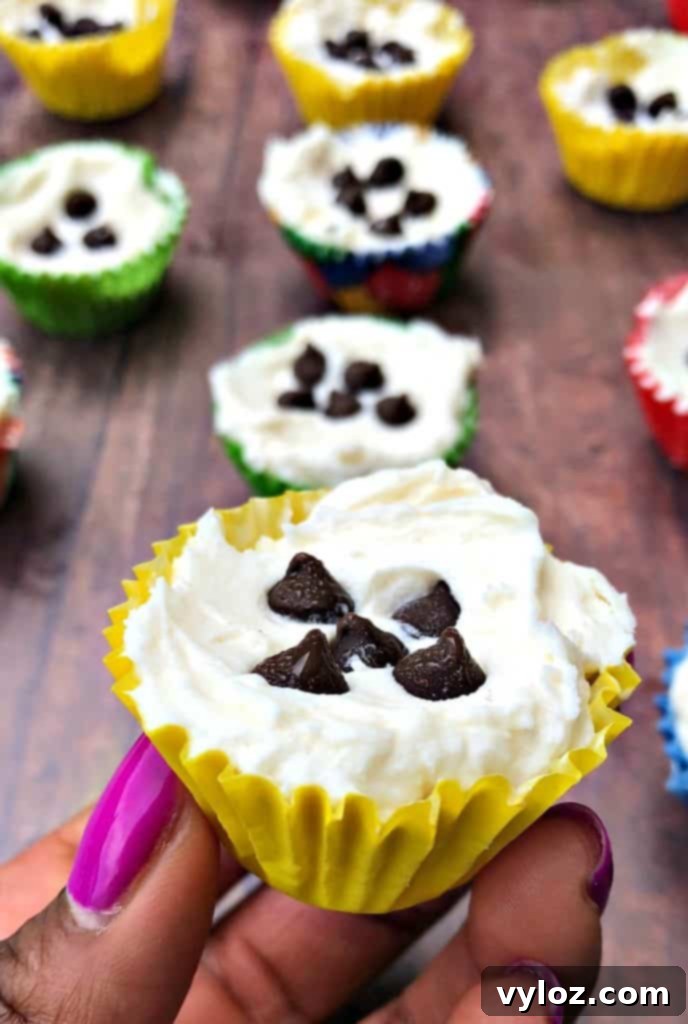 close up of someone holding cheesecake fat bomb