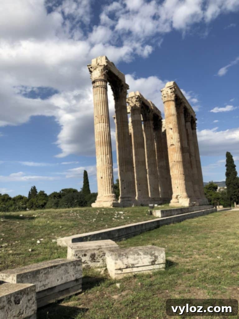 Colossal columns of the Temple of Olympian Zeus