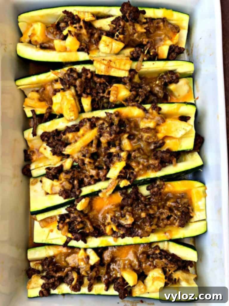 zucchini nachos with olives and sour cream