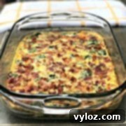 Low-Carb Bacon, Egg, and Spinach Breakfast Casserole