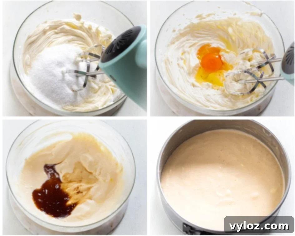 A freshly baked sugar-free cheesecake cooling in its springform pan, showing a smooth, golden-brown top.