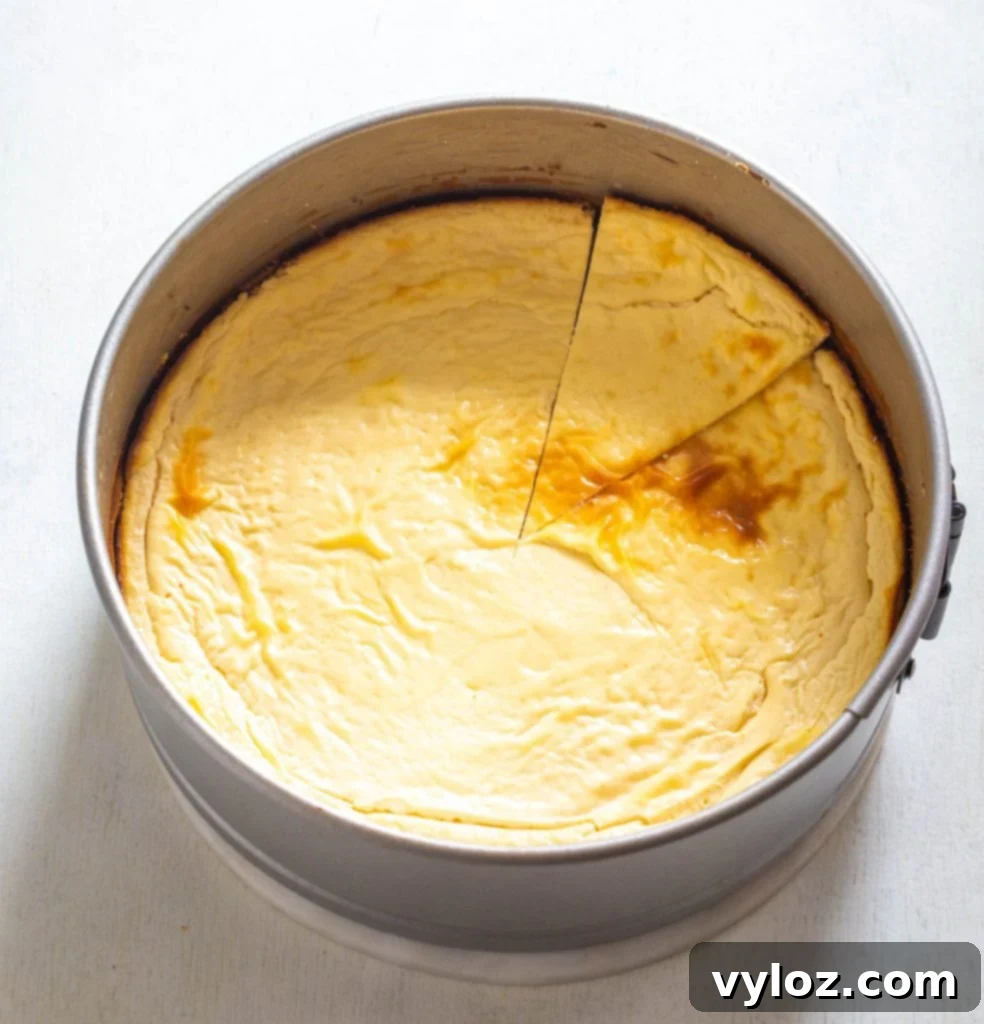 A beautifully presented keto cheesecake slice on a white plate, adorned with sugar-free caramel sauce and a dollop of fresh whipped cream.