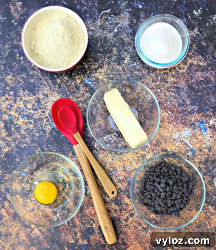 keto chocolate chip cookies ingredients